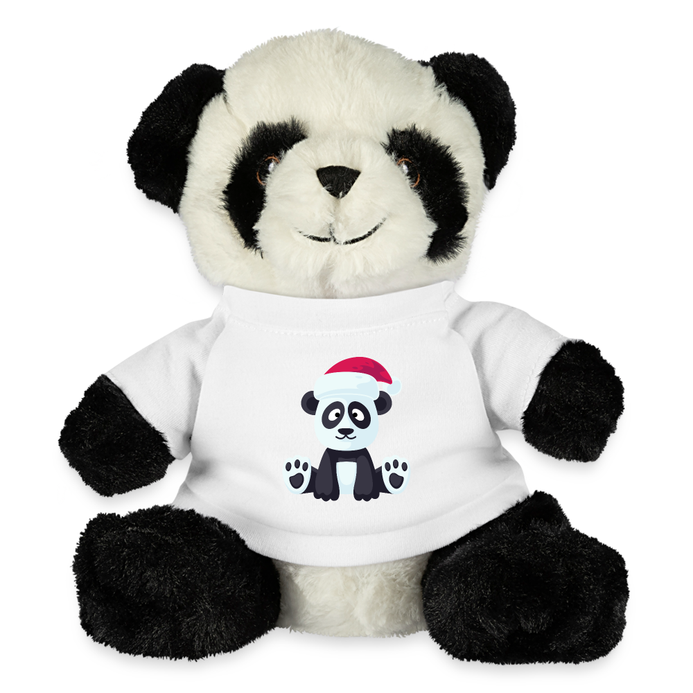 Christmas Panda Bear, Merry Christmas Panda, Happy New Year, Xmas Panda Bear, Xmas Panda, Nye Panda Bear, Christmas Gift, Xmas Gift Idea - white