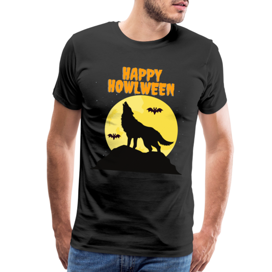 Happy Howlween, Happy Halloween, Monster, Trick Or Treat, Halloween, Spooky, Scary, Skull, Men's Premium T-Shirt - black