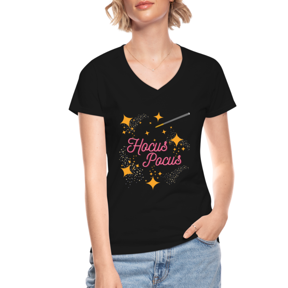 Hocus Pocus, Halloween, Witches, Witch, Sanderson sisters, Movies, Spell, Winifred, Winifred Sanderson, Fall, Funny, i put a spell on you, Mary Sanderson, movie, October, Women's V-Neck T-Shirt. - black