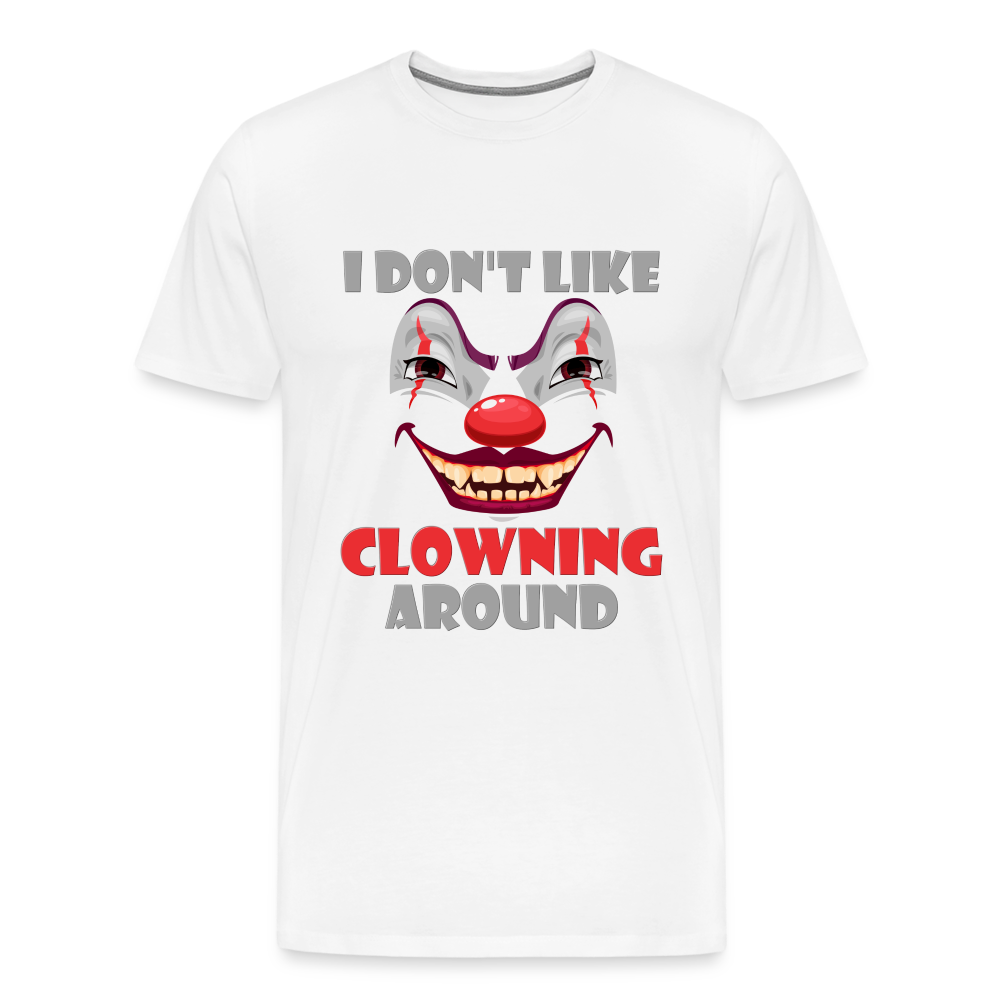 Art The Clown, Scary, Spooky, I Don't Like Clowning Around, Halloween Horror, Massacre, Clown, Party, Balloons - white