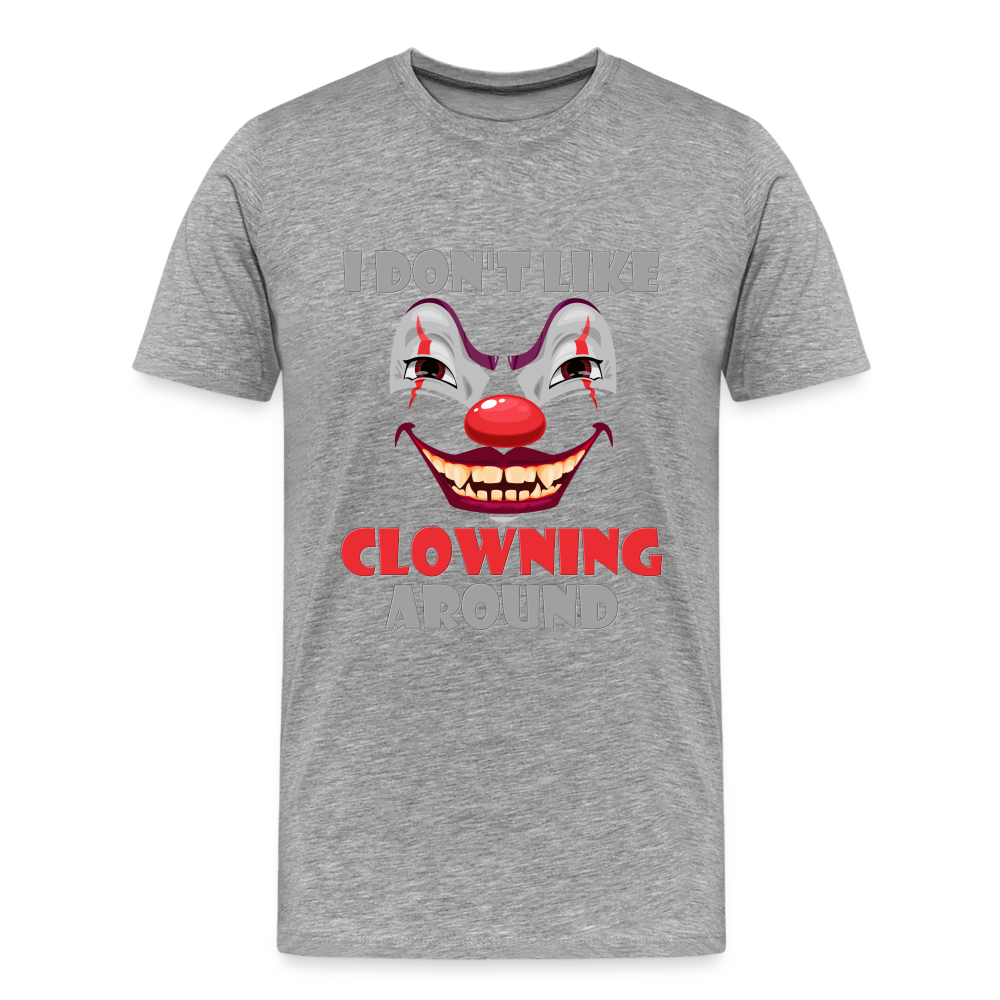 Art The Clown, Scary, Spooky, I Don't Like Clowning Around, Halloween Horror, Massacre, Clown, Party, Balloons - heather gray