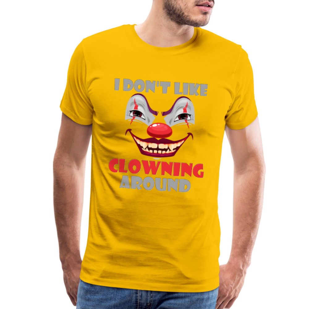 Art The Clown, Scary, Spooky, I Don't Like Clowning Around, Halloween Horror, Massacre, Clown, Party, Balloons - sun yellow