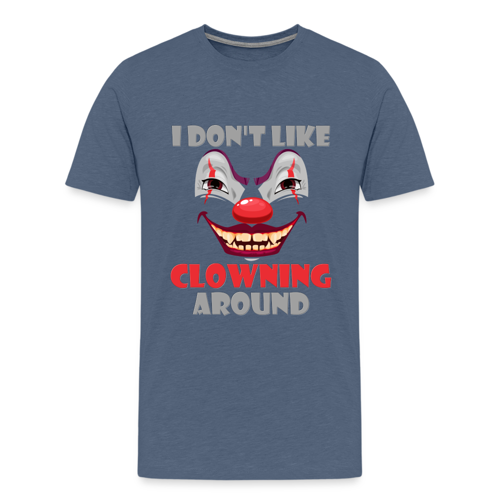 Art The Clown, Scary, Spooky, I Don't Like Clowning Around, Halloween Horror, Massacre, Clown, Party, Balloons - heather blue