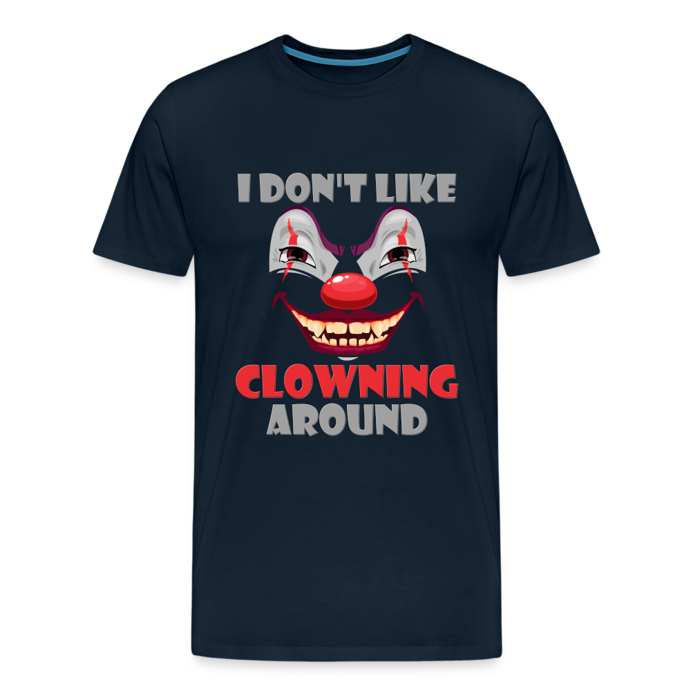 Art The Clown, Scary, Spooky, I Don't Like Clowning Around, Halloween Horror, Massacre, Clown, Party, Balloons - deep navy