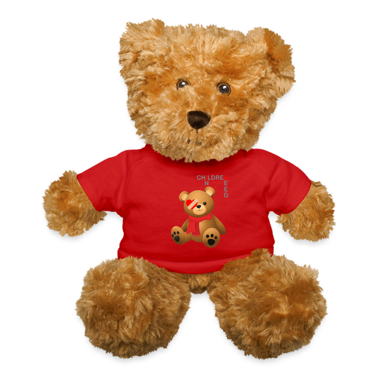 Children In Need, Pudsey Bear, Tesco Pudsey Bear, Pudsey, Bear, Tesco, Tesco Bear, Tesco Pudsey, pudsey bear, pudsey, pudsey ideas, tes Teddy Bear - red