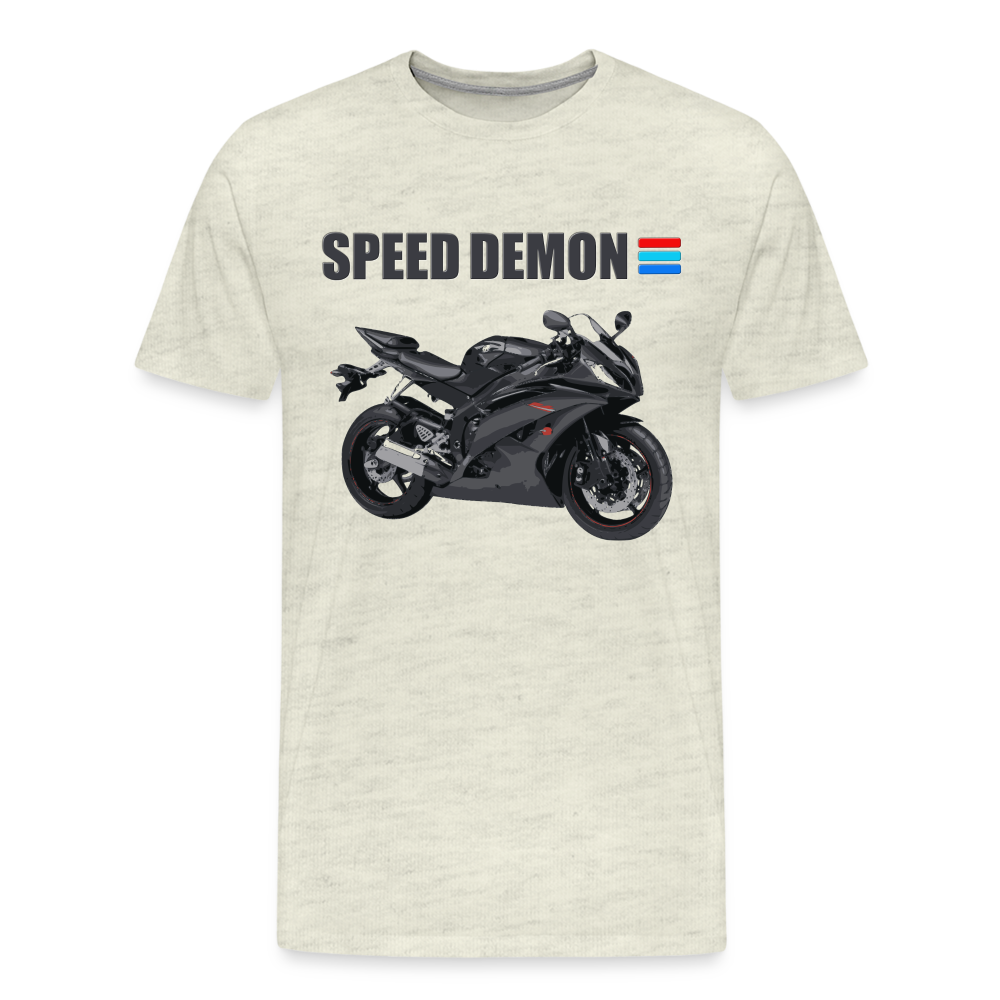 Motorcycle Shirt, Biker Shirt, Motorcycle Gift, Speed Demon Shirt, Motorcycle Tshirt, Motorcycle T Shirt, Racing Shirt, Sports Bike Shirt, - heather oatmeal