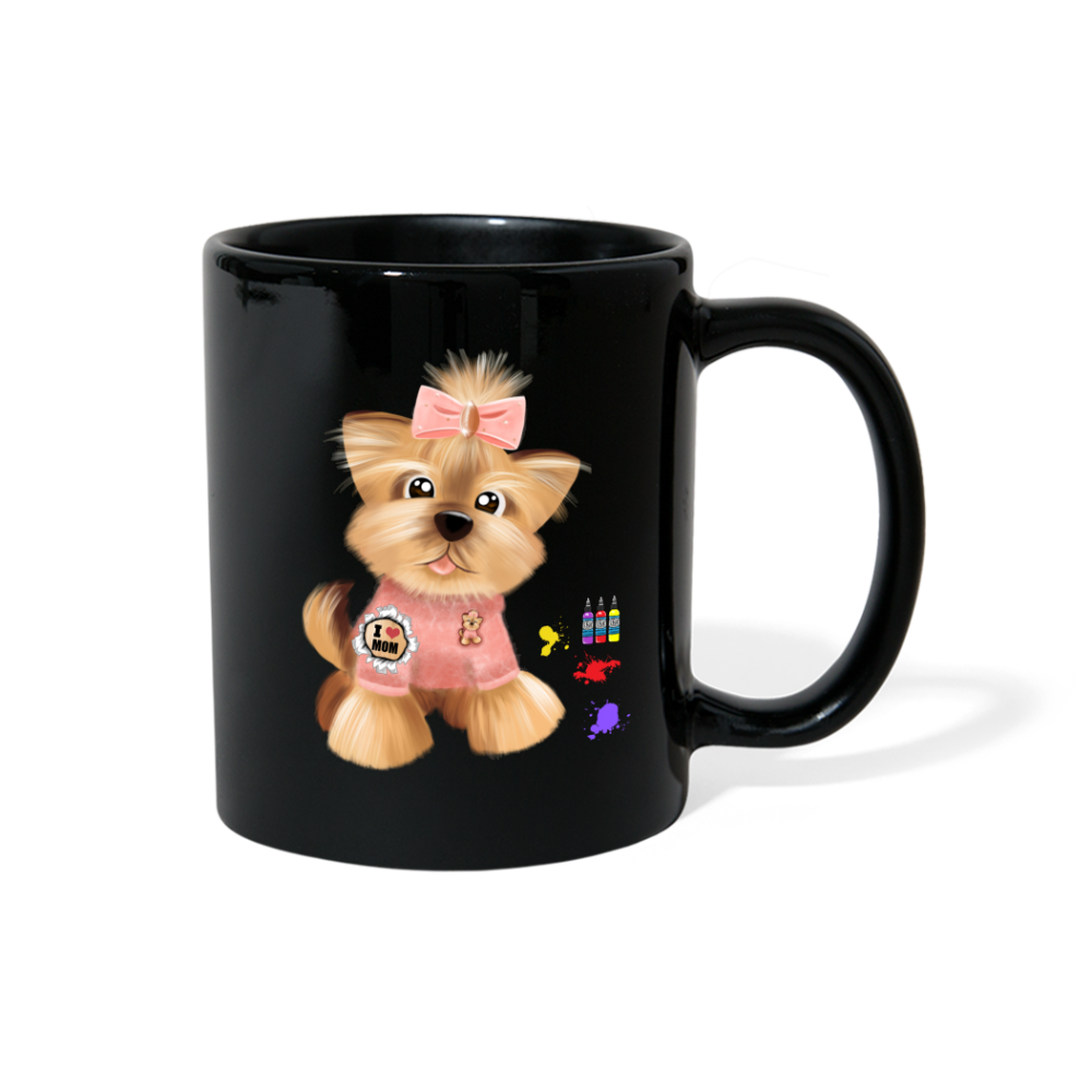 Dog Lover Mug, Dog Mama Mug, I Love Mom Mug, Cute Dog Mug, Tattoo Dog Mug, Funny Dog Mug, Pet Lover Mug, Dog Mom Mug, Gift For Her - black