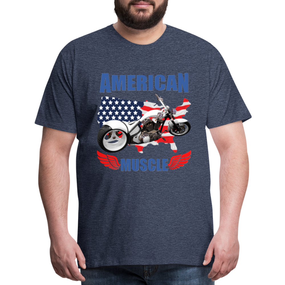 American Muscle Shirt, Motorcycle Shirt, Biker Shirt, Motorcycle Gift, Motorcycle Tshirt, Motorcycle Shirts, Motorcycle T Shirt, Biker Shirts - heather blue