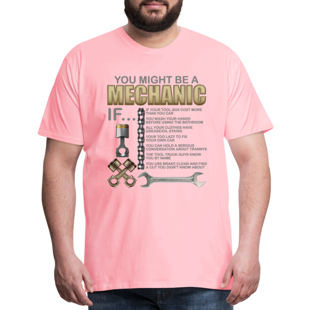 Mechanic Gift, Mechanic Shirt, You Might Be A Mechanic, Diesel Mechanic, Gift For Mechanic, Car Mechanic, Car Guy Shirt, Funny Dad Shirt - pink