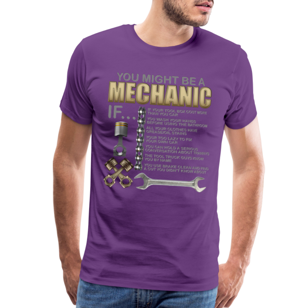 Mechanic Gift, Mechanic Shirt, You Might Be A Mechanic, Diesel Mechanic, Gift For Mechanic, Car Mechanic, Car Guy Shirt, Funny Dad Shirt - purple
