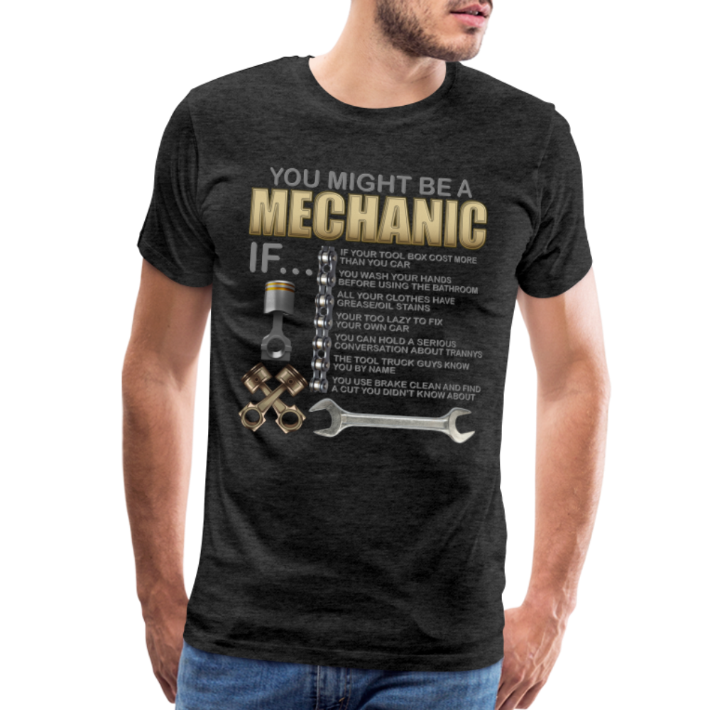 Mechanic Gift, Mechanic Shirt, You Might Be A Mechanic, Diesel Mechanic, Gift For Mechanic, Car Mechanic, Car Guy Shirt, Funny Dad Shirt - charcoal grey