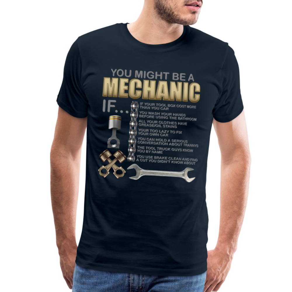 Mechanic Gift, Mechanic Shirt, You Might Be A Mechanic, Diesel Mechanic, Gift For Mechanic, Car Mechanic, Car Guy Shirt, Funny Dad Shirt - deep navy