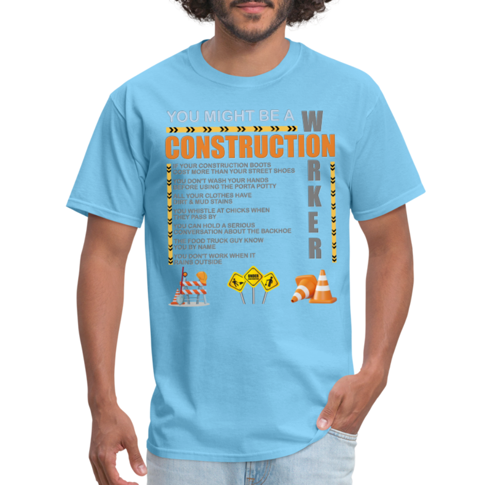 Construction Gift, Construction Crew, Construction Worker, You Might Be A, Construction Party, Construction Manager, Engineering Shirt, Dump Truck Shirt, Construction Theme, Funny Dad Shirt, Fathers Day Shirt - aquatic blue
