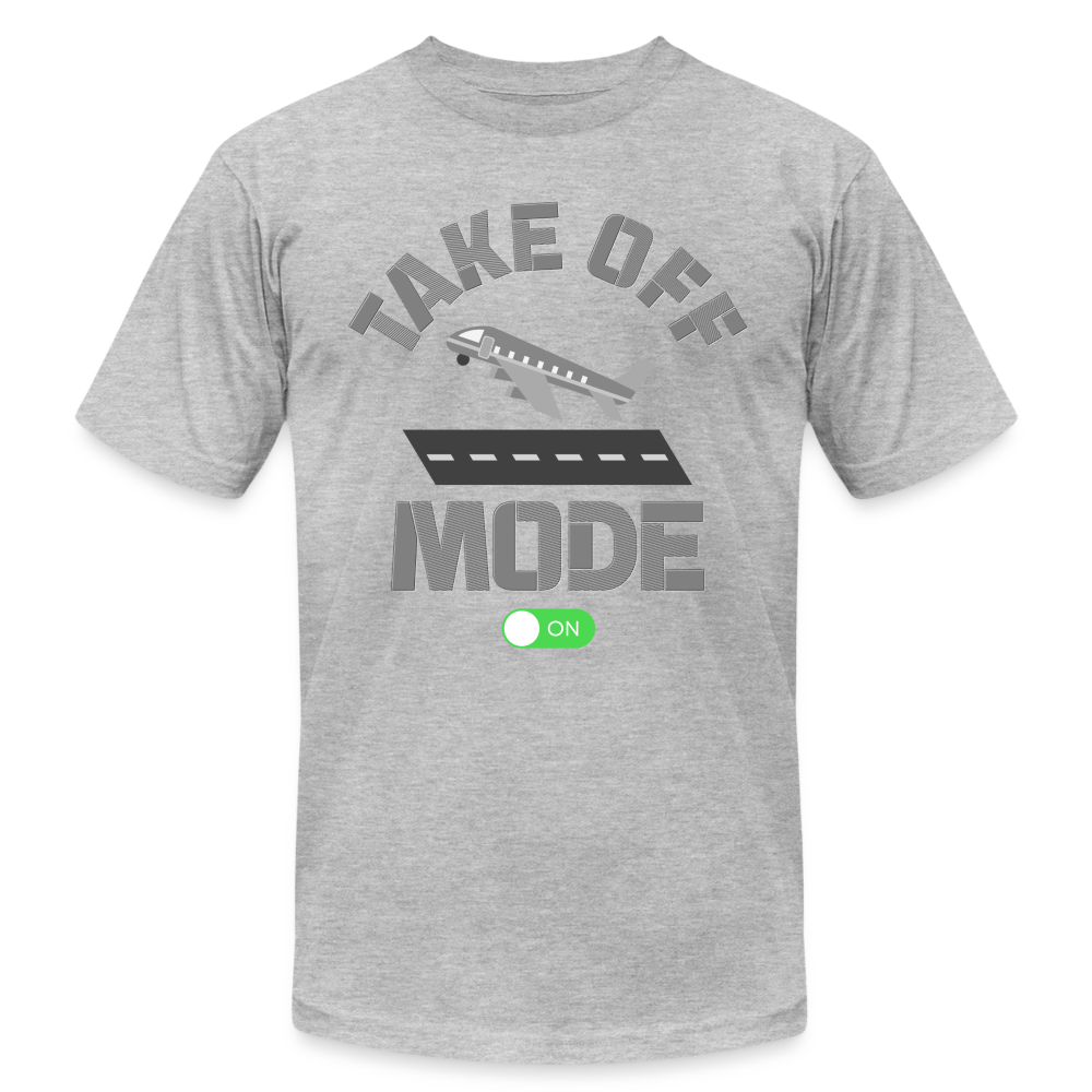 Take Off Mode, Travel Shirt, Vacation Shirt, Airplane Shirt, Pilot Shirt, Vacation Mode, Vacay Mode, Adventure Shirt, Aviation Shirt - heather gray