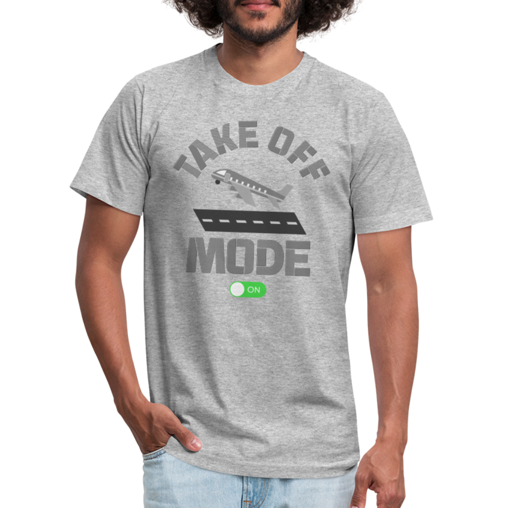 Take Off Mode, Travel Shirt, Vacation Shirt, Airplane Shirt, Pilot Shirt, Vacation Mode, Vacay Mode, Adventure Shirt, Aviation Shirt - heather gray