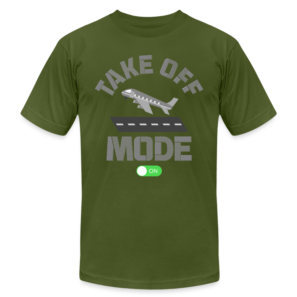 Take Off Mode, Travel Shirt, Vacation Shirt, Airplane Shirt, Pilot Shirt, Vacation Mode, Vacay Mode, Adventure Shirt, Aviation Shirt - olive