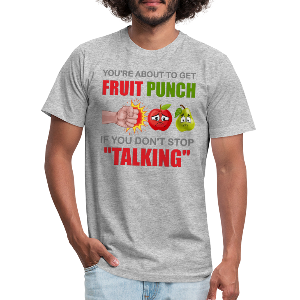 You're About To Get Fruit Punch, Foodie Shirt, Foodie Gifts, Funny Food Shirt, Food Shirt, Gift For Foodie, Fruit Shirt - heather gray