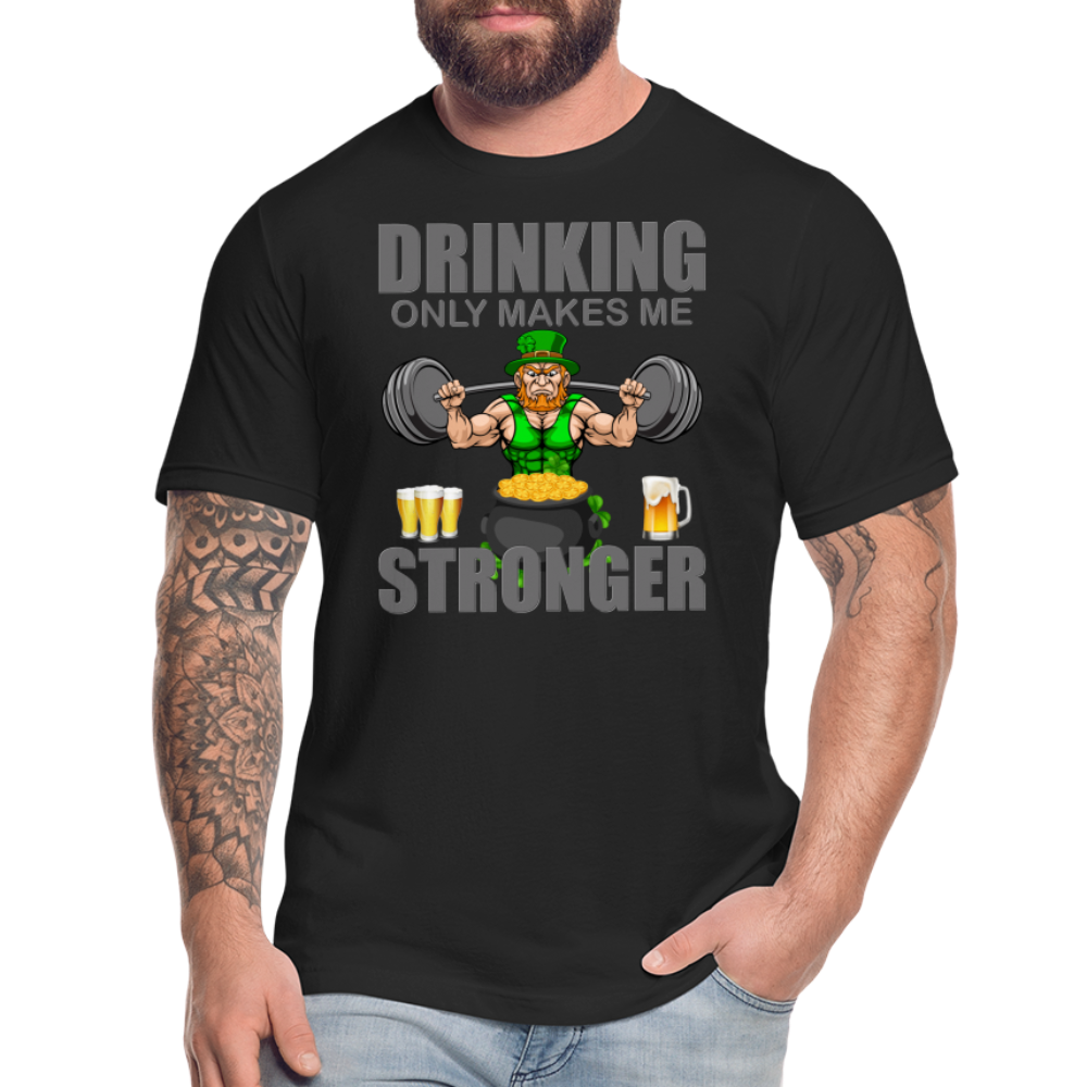St Patrick Day Shirt, Shamrock Shirt, Drinking Only Makes Me Stronger, Irish Shirt, Lucky Shirt, St Patricks Shirt, St Patricks Day Tee, St Patricks Day Gifts - black