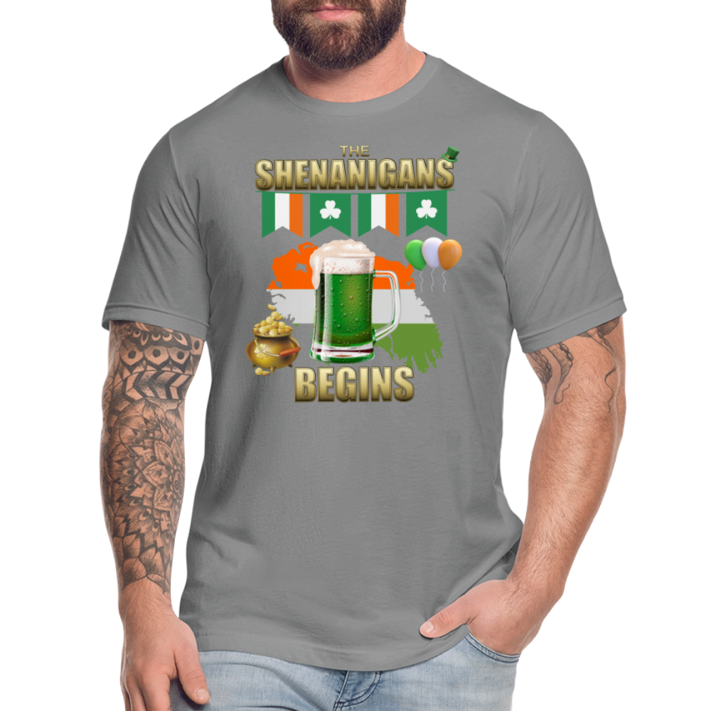 The Shenanigans Begins, St Patrick Day Shirt, Shamrock Shirt, Irish Shirt, Lucky Shirt, St Patricks Shirt, St Patricks Day Tee, St Patricks Day Gifts - slate