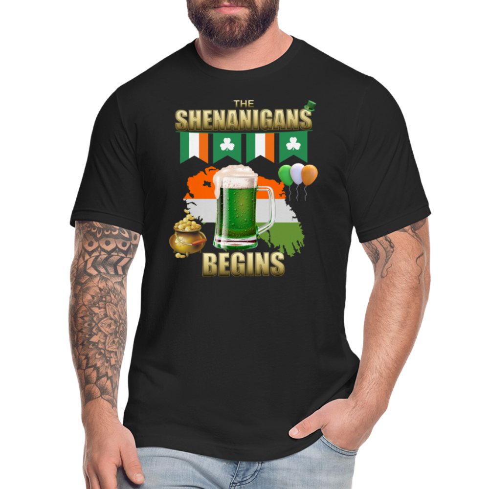 The Shenanigans Begins, St Patrick Day Shirt, Shamrock Shirt, Irish Shirt, Lucky Shirt, St Patricks Shirt, St Patricks Day Tee, St Patricks Day Gifts - black