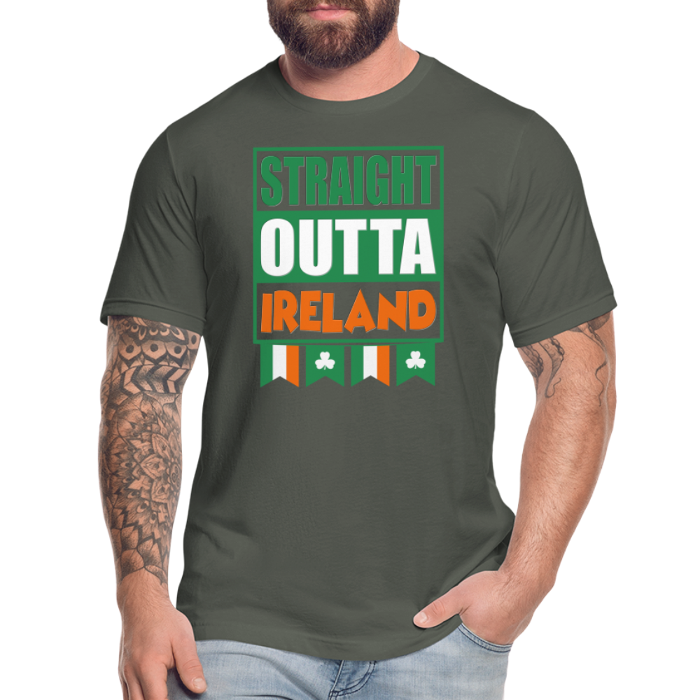 Straight Outta Ireland, St Patrick Day Shirt, Shamrock Shirt, Irish Shirt, Lucky Shirt, St Patricks Shirt, St Patricks Day Tee, St Patricks Day Gifts - asphalt