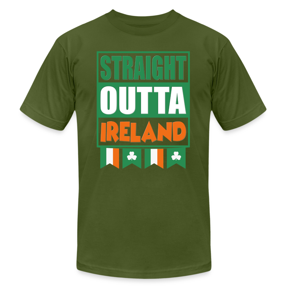 Straight Outta Ireland, St Patrick Day Shirt, Shamrock Shirt, Irish Shirt, Lucky Shirt, St Patricks Shirt, St Patricks Day Tee, St Patricks Day Gifts - olive