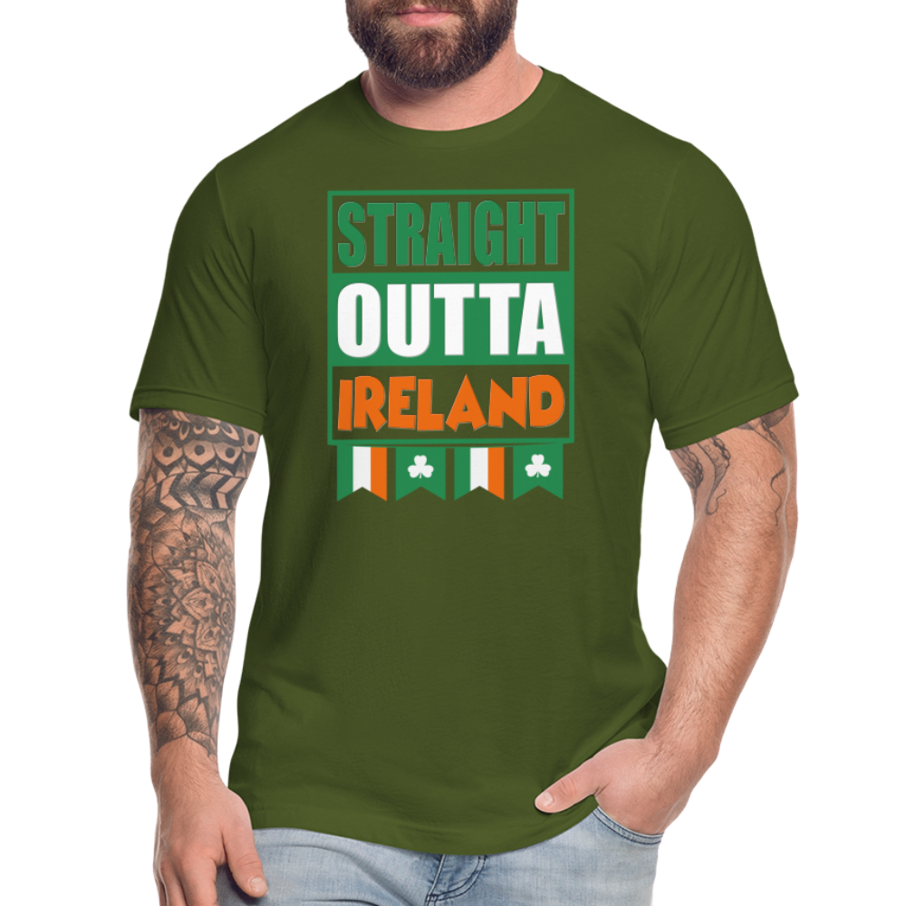Straight Outta Ireland, St Patrick Day Shirt, Shamrock Shirt, Irish Shirt, Lucky Shirt, St Patricks Shirt, St Patricks Day Tee, St Patricks Day Gifts - olive