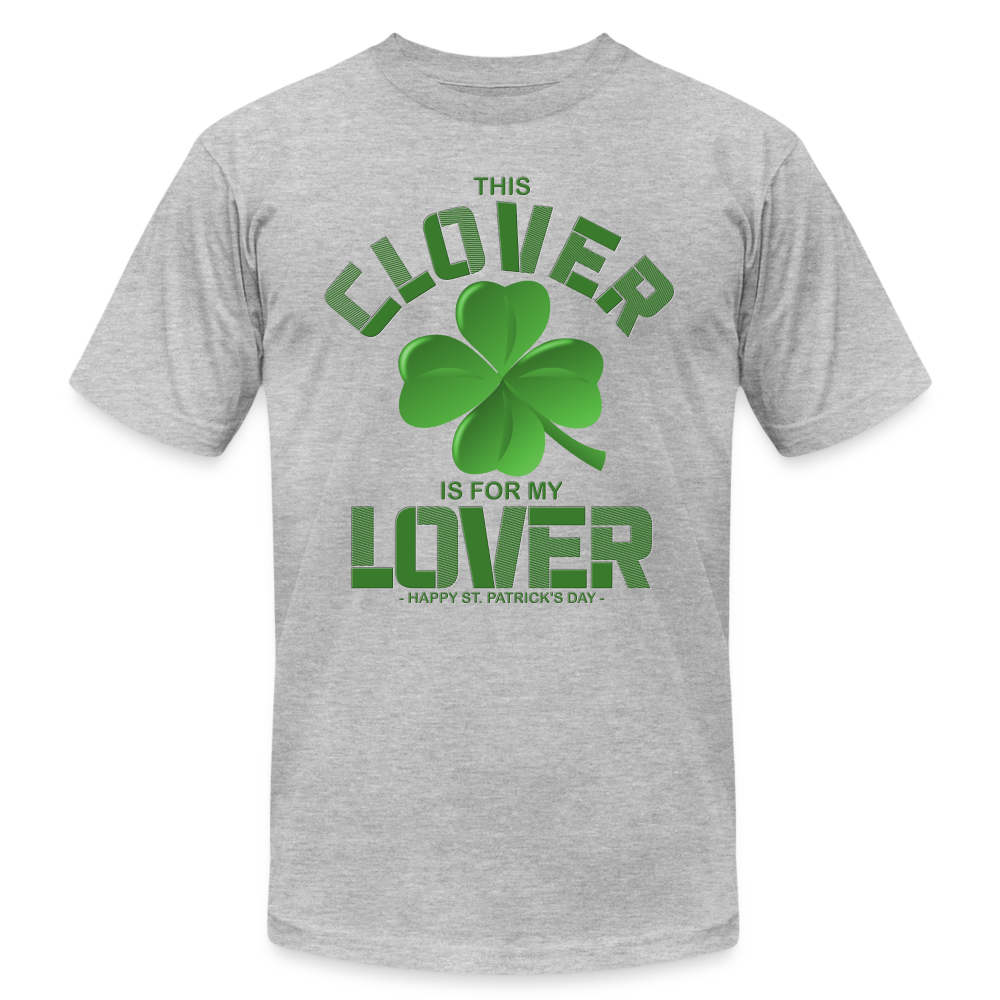 This Clover Is For My Lover, St Patrick Day Shirt, Shamrock Shirt, Irish Shirt, Lucky Shirt, St Patricks Shirt, St Patricks Day Tee, St Patricks Day Gifts - heather gray