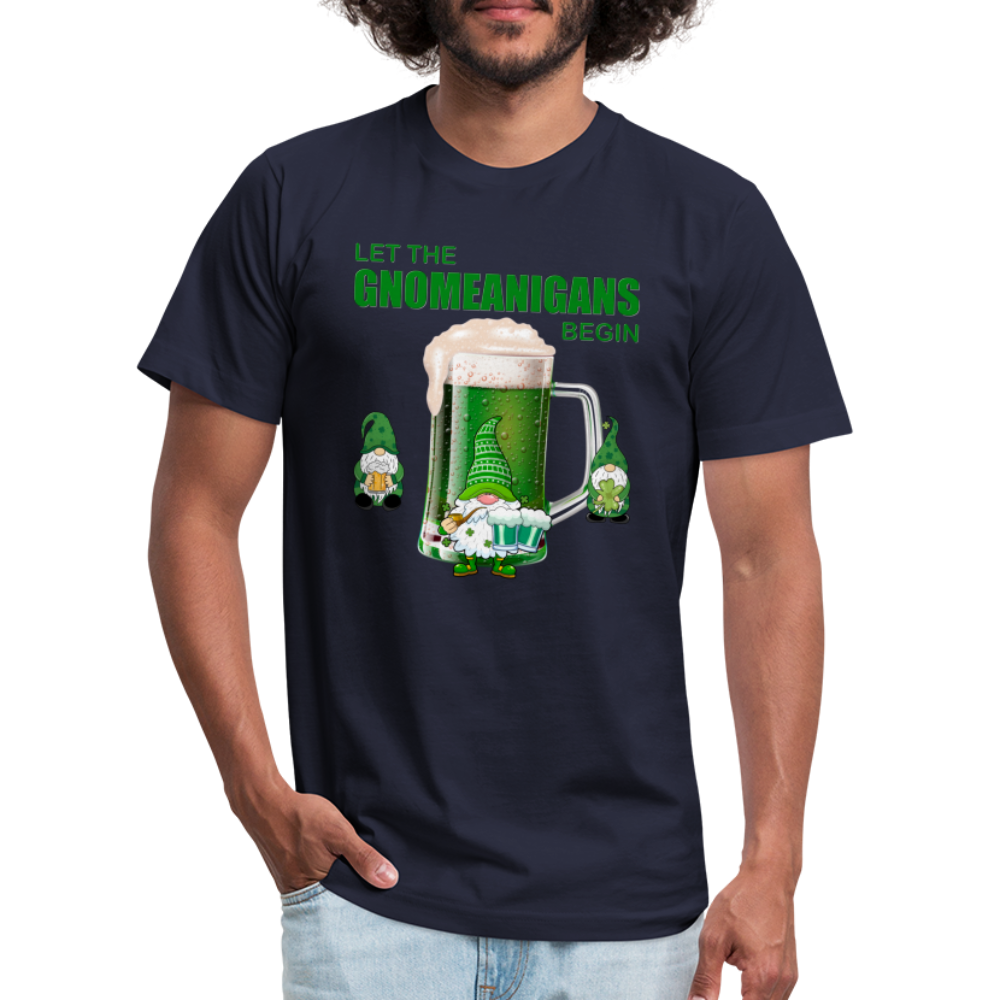 Let The Gnomeanigans Begin, Gnomes Drinking, St Patrick Day Shirt, Shamrock Shirt, Irish Shirt, Lucky Shirt, St Patricks Shirt, St Patricks Day Tee, St Patricks Day Gifts - navy