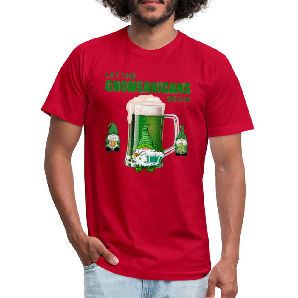 Let The Gnomeanigans Begin, Gnomes Drinking, St Patrick Day Shirt, Shamrock Shirt, Irish Shirt, Lucky Shirt, St Patricks Shirt, St Patricks Day Tee, St Patricks Day Gifts - red