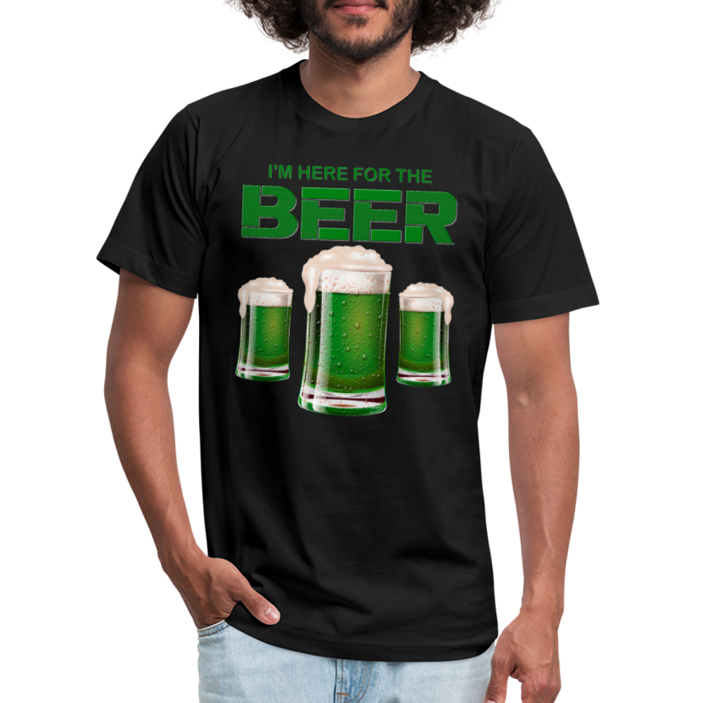 I'm Here For The Beer, Beer Drinking Shirt, Green Beer, St Patrick Day Shirt, Shamrock Shirt, Irish Shirt, Lucky Shirt, St Patricks Shirt, St Patricks Day Tee, St Patricks Day Gifts - black