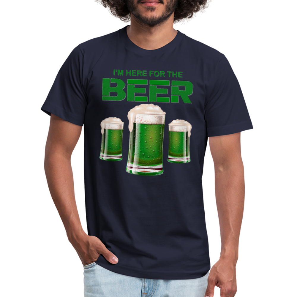 I'm Here For The Beer, Beer Drinking Shirt, Green Beer, St Patrick Day Shirt, Shamrock Shirt, Irish Shirt, Lucky Shirt, St Patricks Shirt, St Patricks Day Tee, St Patricks Day Gifts - navy