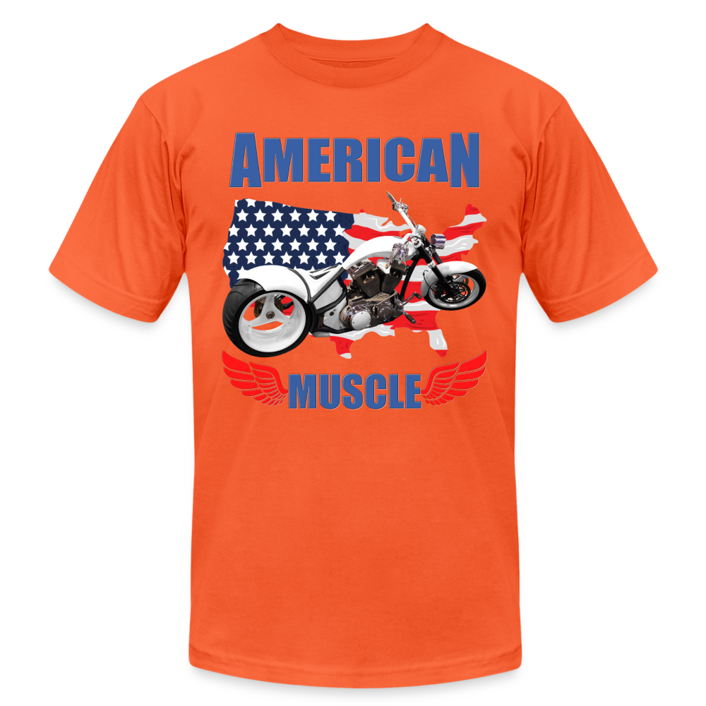 American Muscle Shirt, Motorcycle Shirt, Biker Shirt, Motorcycle Gift, Motorcycle Tshirt, Motorcycle Shirts, Motorcycle T Shirt, Biker Shirt - orange