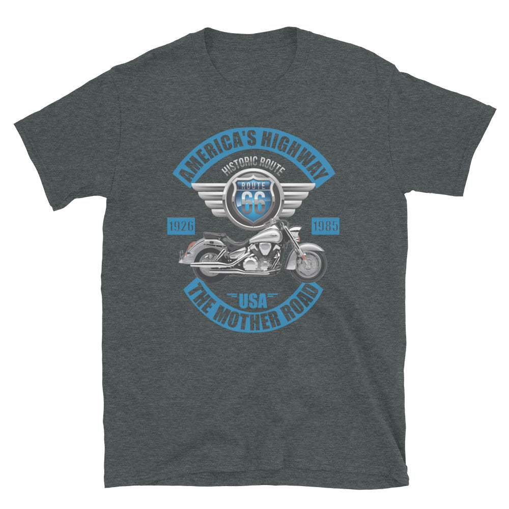 America's Road, Route 66 Shirt, Fathers Day Gift, Mother Road, Route 66 T-Shirt, Road Trip Shirt, Route 66 USA Motorcycle Biker Souvenir Tee