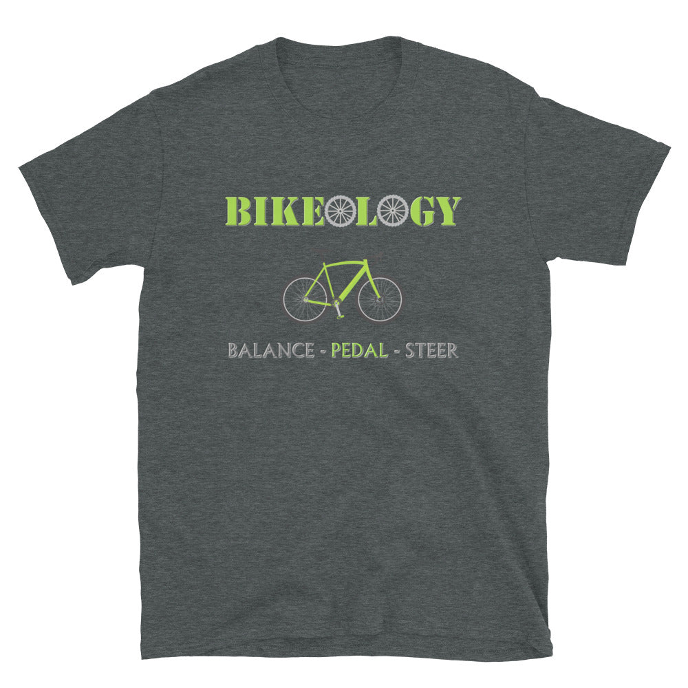 Cycling Riding Gift Idea, Bikeology, Bikeology Shirt, Balance Pedal Steer Bicycle Shirt, Funny Pun Joke Cycling, For Men Women