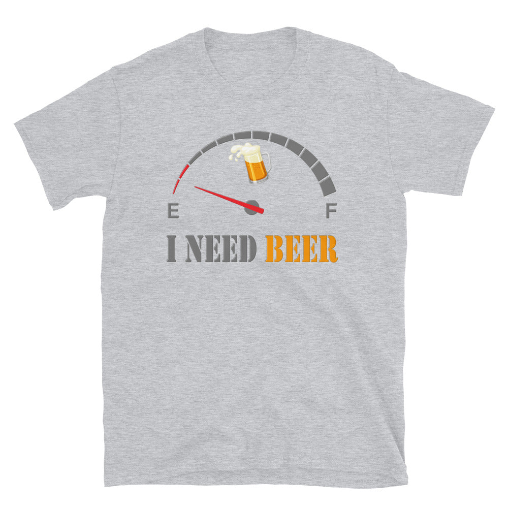 I Need Beer Shirt, Fuel Gauge Shirt, Beer Froth, Funny Beer Lovers, Beer Lovers Shirt, I Need Beer, Funny Drinking Shirt, Beer Shirt