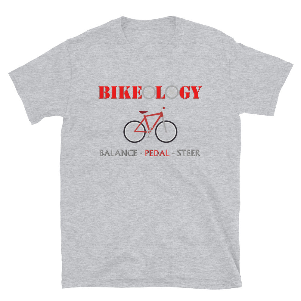 Bikeology, Bikeology Shirt, Balance Pedal Steer Bicycle Shirt, Funny Pun Joke Cycling, Cycling Riding Gift Idea, For Men Women