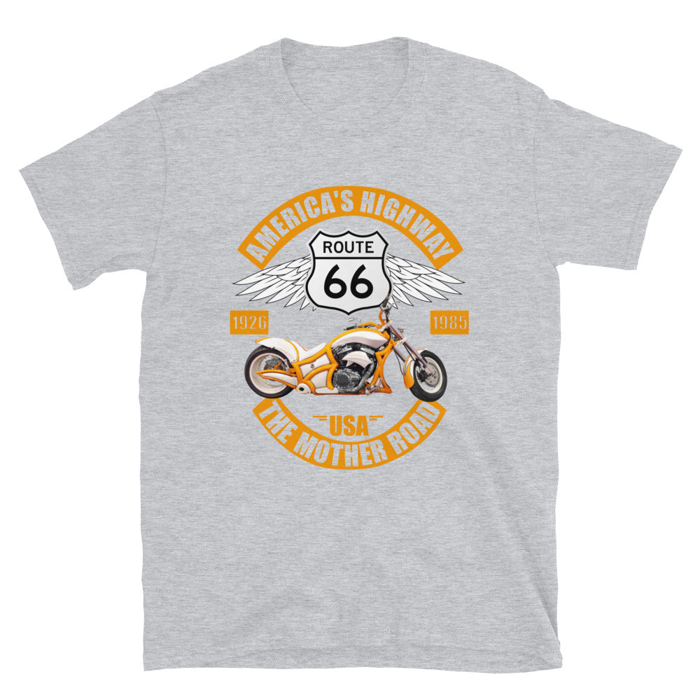 Route 66 Shirt, America's Road, Fathers Day Gift, Mother Road, Route 66 T-Shirt, Road Trip Shirt, Route 66 USA Motorcycle Biker Souvenir Tee