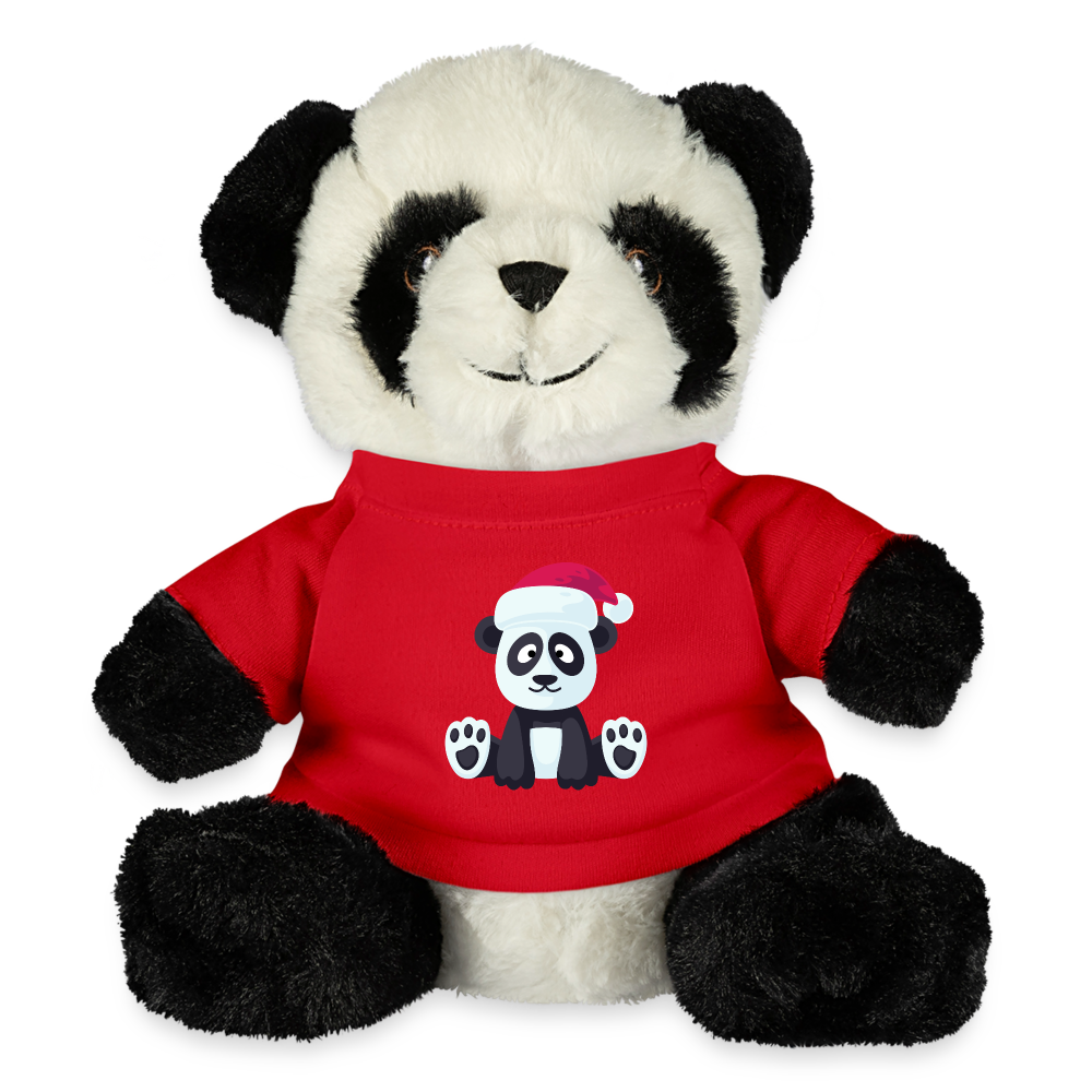 Christmas Panda Bear, Merry Christmas Panda, Happy New Year, Xmas Panda Bear, Xmas Panda, Nye Panda Bear, Christmas Gift, Xmas Gift Idea - red