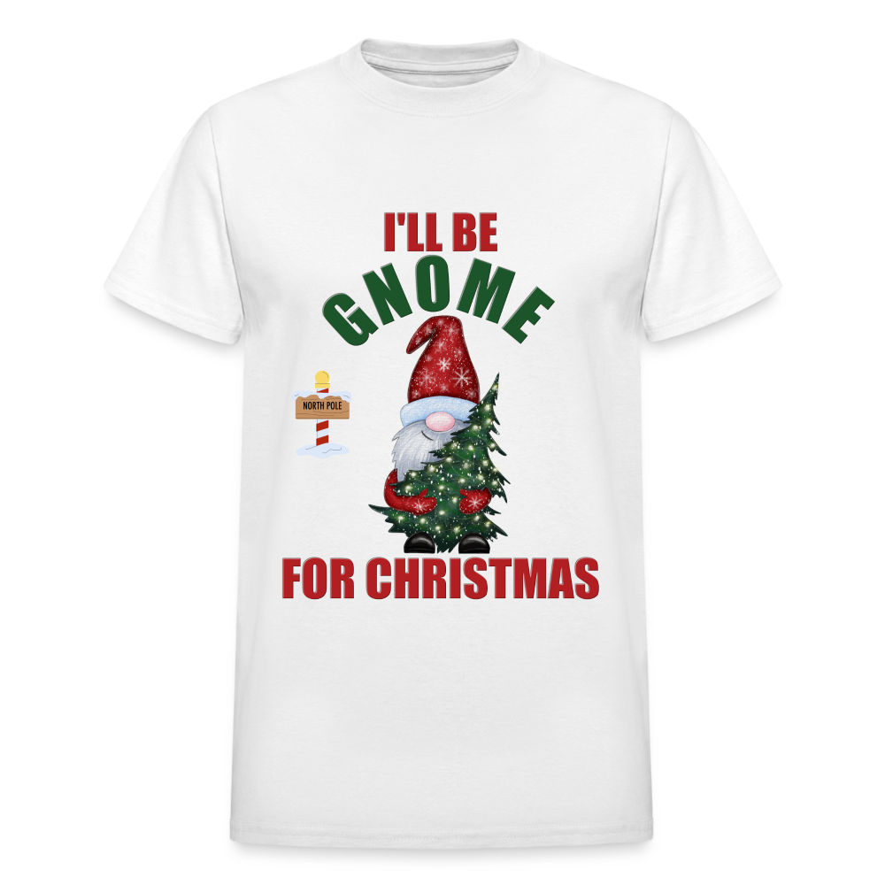 I'll Be Gnome For Christmas, Funny Christmas Gnome, Gnomes Christmas, Gnomes Christmas shirt, Men Christmas Shirt, Men Christmas shirt, Christmas Gift For Him, Christmas Pajamas - white