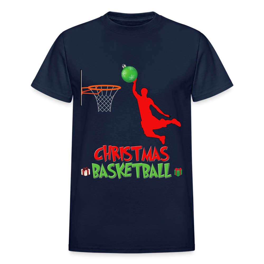 Christmas Basketball Shirt, Christmas Basketball T-Shirt, Funny Basketball Lover Shirt, Basketball Shirt, Christmas Gifts Idea Kids' Premium T-Shirt - navy