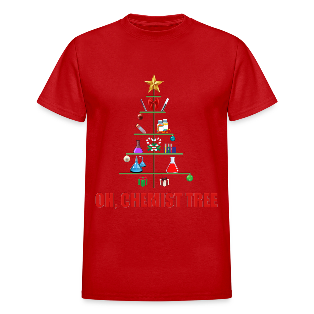 Chemistree, Oh Chemist Tree, Chemistry, Christmas Gift, Funny Christmas, Scientist, Physics, Chemistry Teacher, Chemistry Student, Chemistry Teacher Gift, Chemistry Lover - red