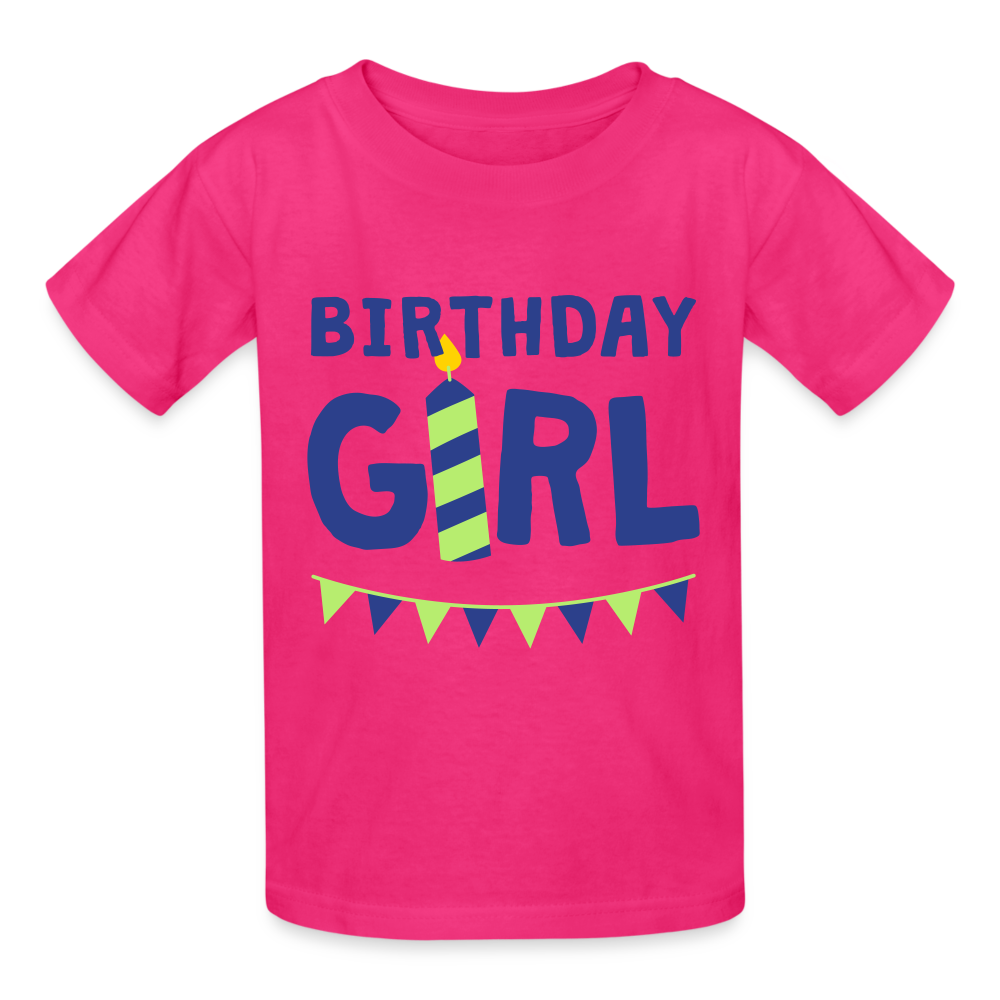 Birthday Girl, Girl, The Girl, Girl Shirt, Birthday Girl Shirt, Birthday Girl svg, The Birthday Girl, Birthday Girl Tee, Happy Birthday Girl, One Happy Birthday Girl, The Birthday Girl Shirts - fuchsia