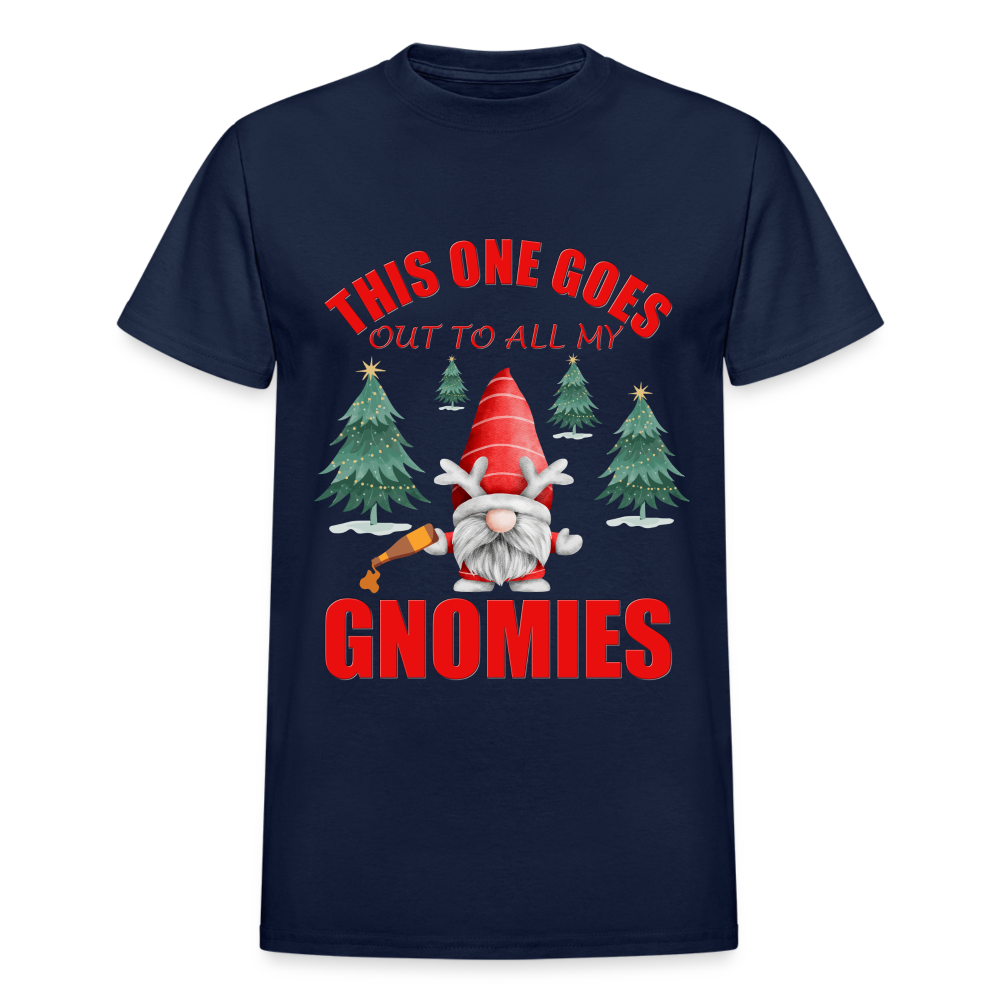 This One Goes Out To All My Gnomies, Funny Christmas Gnome, Gnomes Christmas, Gnomes Christmas shirt, Men Christmas Shirt, Men Christmas shirt, Christmas Gift For Him, Christmas Pajamas - navy