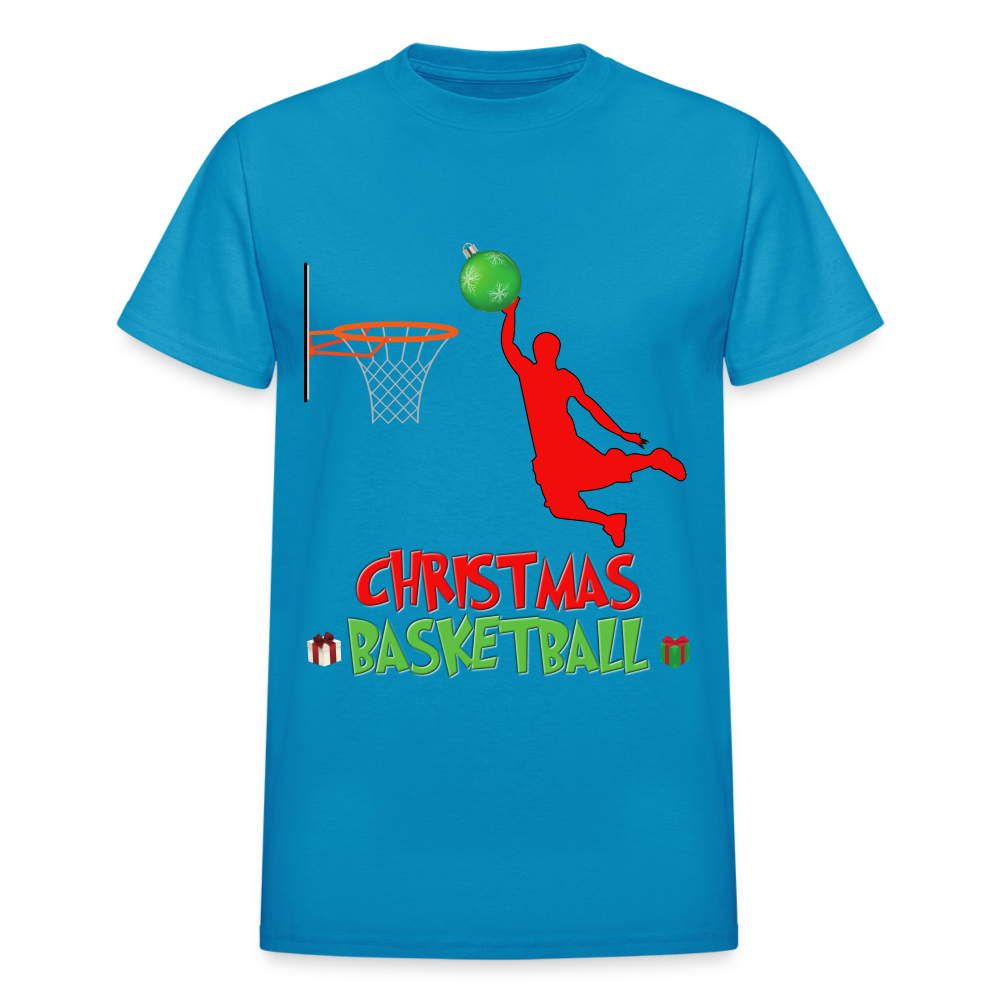 Christmas Basketball Shirt, Christmas Basketball T-Shirt, Funny Basketball Lover Shirt, Basketball Shirt, Christmas Gifts Idea Kids' Premium T-Shirt - turquoise