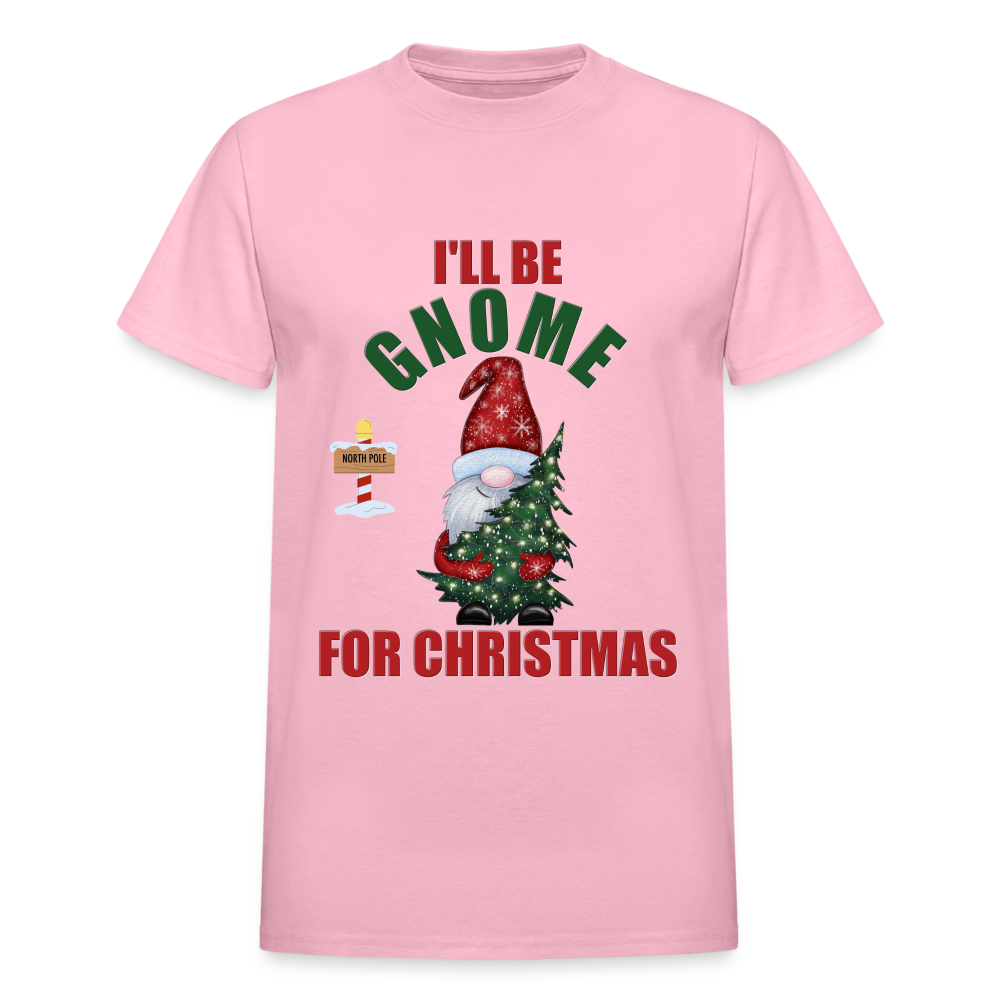 I'll Be Gnome For Christmas, Funny Christmas Gnome, Gnomes Christmas, Gnomes Christmas shirt, Men Christmas Shirt, Men Christmas shirt, Christmas Gift For Him, Christmas Pajamas - light pink