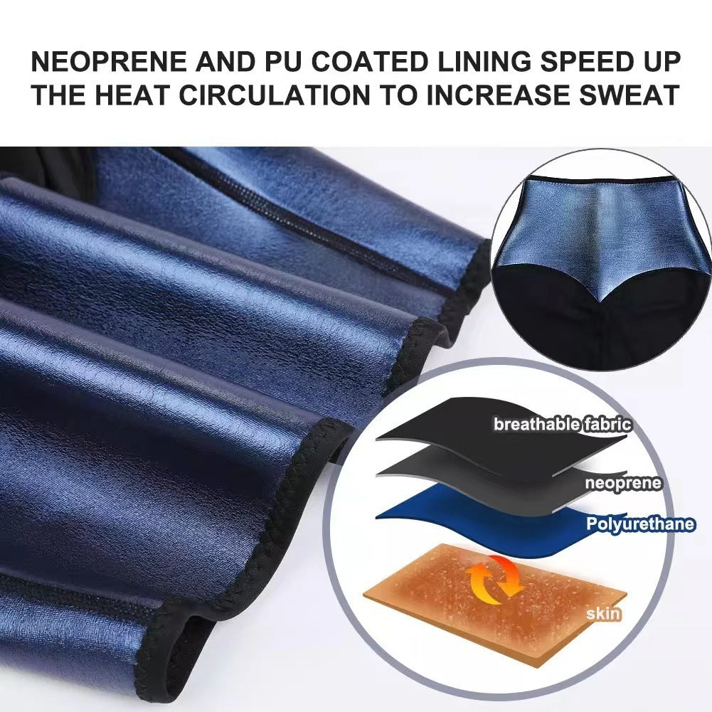 Slimming Pants Waist Trainer Shape Wear Tummy Hot Thermo Sweat Leggings Fitness Workout Sweat Sauna Pants Body Shaper