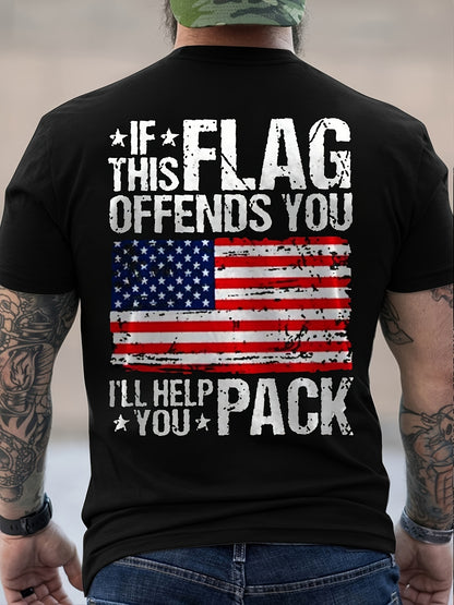 If This Flag Offends You I'll Help You Pack, American Shirt, Merica Shirt, Patriotic Shirt, USA Shirt, Funny USA Shirt, If This Flag Offends You, I'll Help You Pack