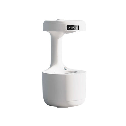 Bedroom Anti-Gravity Humidifier With Clock Water Drop Back flow Aroma Diffuser Large Capacity Office Bedroom Mute Heavy Fog Household Sprayer