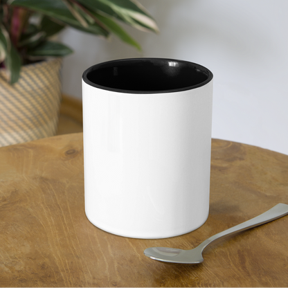 Creep It Real, Eye Creep It Real, Halloween, Scary, skull, haunted, horror, spook, howl, scream, party, October, dead, coffin, creepy, Contrast Coffee Mug - white/black